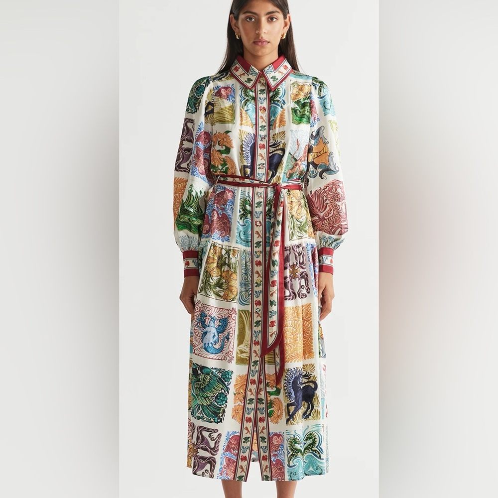 Antipodean Wond-A-Land Midi Shirt Dress, size 8 - Picture 2 of 8